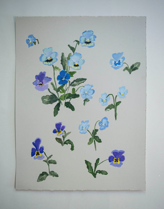 Pansies on Paper No.1